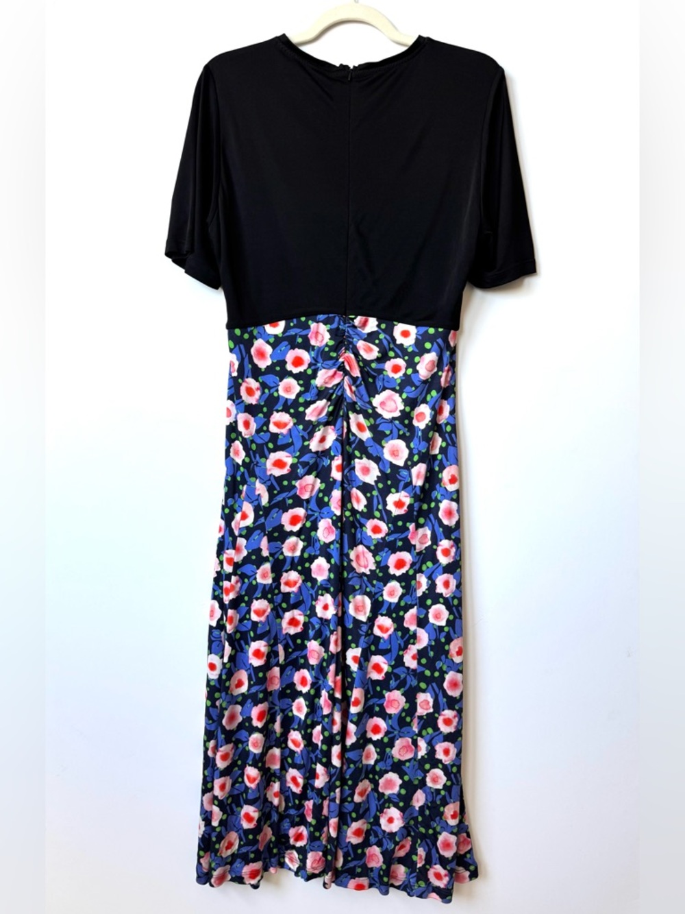 Stine Goya Scout Floral Print Short Sleeve Midi Dress Viscose Jersey - Picture 8 of 13